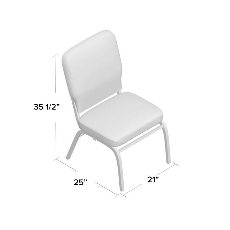 Chaise empilable robuste avec coussin 1040 Series, Tissu ardoise, Sans accoudoirs, Noir