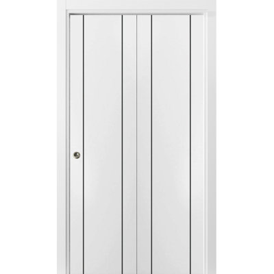 Porte pliante en bois massif massif