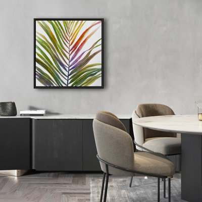 Watercolor Tropical Palm Leave Canvas | Exotic Home Decor
