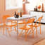 Ensemble de chaises pliantes 6/8, chaises pliables d'une capacité de 350 lb avec structure en métal pour une utilisation intérieure et extérieure-1698952536-1698952534