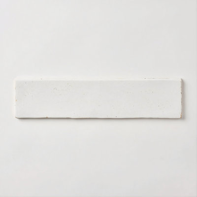 Maiolica Crackled 3X12 White Bullnose