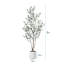 Olive artificielle Adcock avec pot rond-2051534837