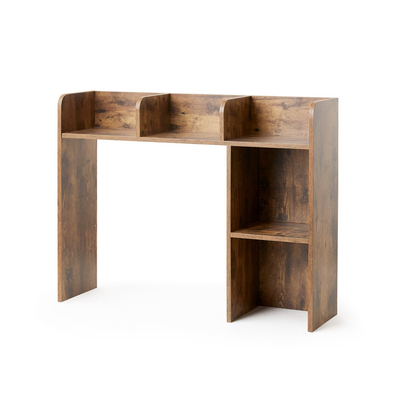 Classic Dorm Desk Bookshelf - Firewood