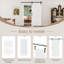 Porte intérieure de grange coulissante à panneaux 84 po H 84 po avec ensemble de quincaillerie (avec fermeture en douceur incluse)-126755991-131138334