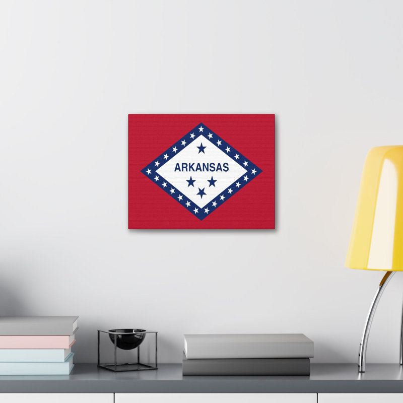" Arkansas State Flag ", 18" H x 24" W
