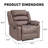Jerneshia 38'' Wide Modern Overstuffed and Soft Manual Recliner-1329081528