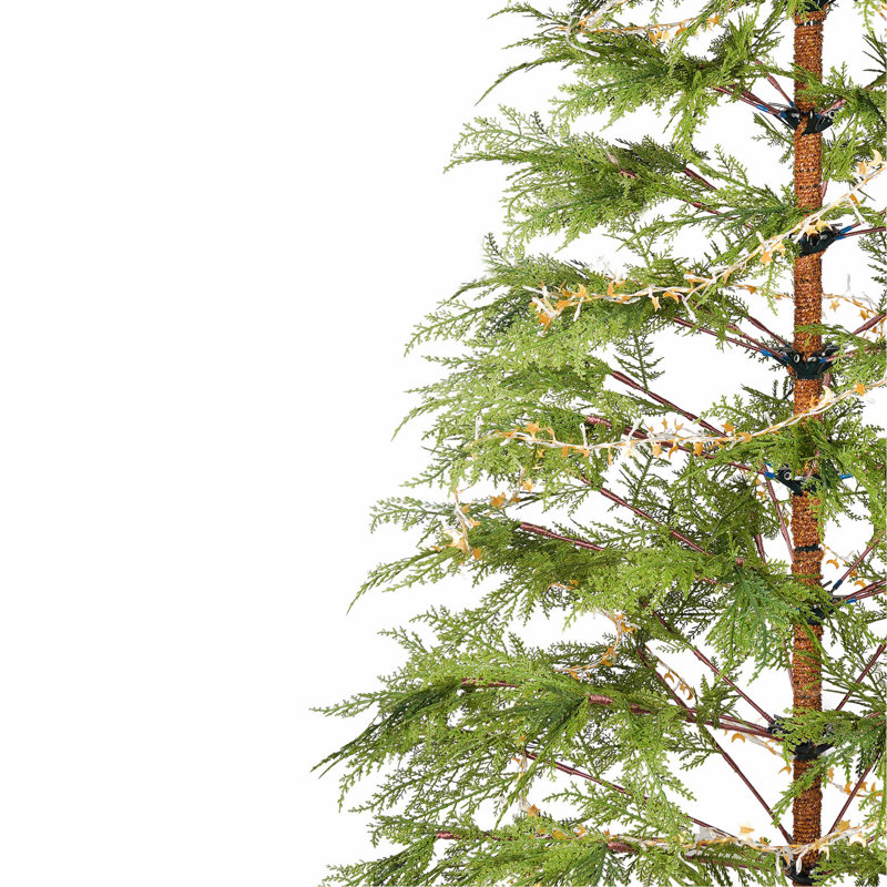 Arbre de Noël artificiel complet avec lumières DEL et base en métal, arbre complet 612 pointes