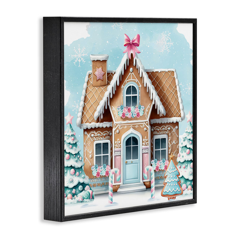 Art de la giclée maison en pain d'épice par Nicole DeCamp, Giclée encadrée noir minuit, H 24 po x l 24 po