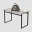 5PCS 51-Inch Glass Dining Table Set, Modern Black Metal Leg Dining Table With 4 PU Thick Cushioned Dining Chairs With C-Shaped Base