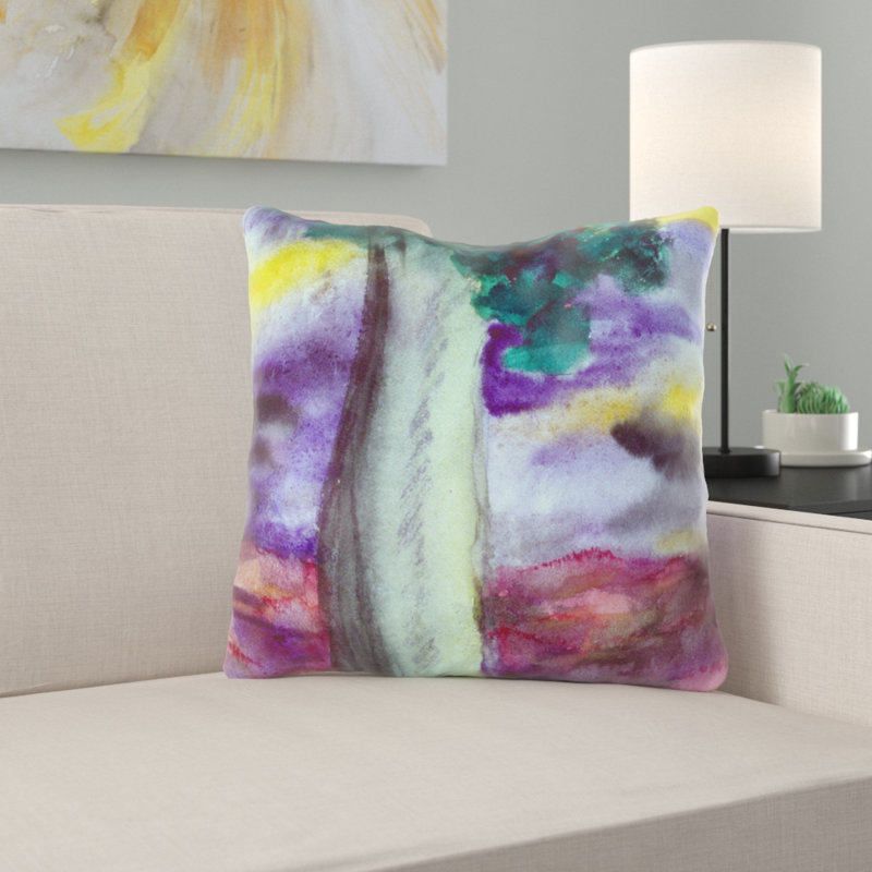 Coussin décoratif tree Waddington, Microsuède, Intérieur