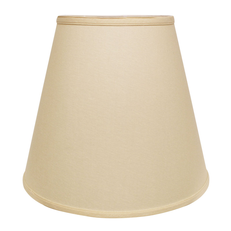 Abat-jour en lin extra profond avec abat-jour rond en lin rigide avec abat-jour rond en forme de rond 9 po x bas 16 po x hauteur 14 po