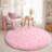 Thick, Non-Slip Round Indoor Rug Pink Design Ultra-Soft Perfect for Living Rooms, Nurseries, Bedrooms, and Home Offices-805677174-805677176