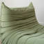 Chaise avec coussin vert 100% polyester-1284836931