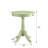 Light Green Side Table With Turned Pedestal