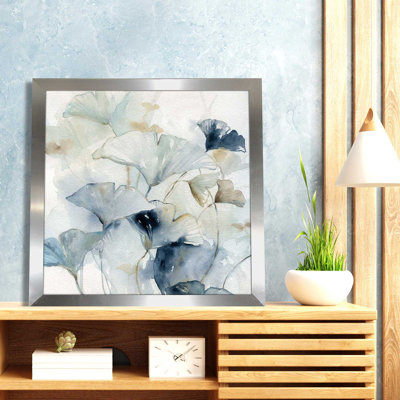 " Indigo Ginkgo I " by Carol Robinson Painting Print