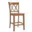 Tabouret de bar et de comptoir en bois massif Fortville-1013470723-1065079292
