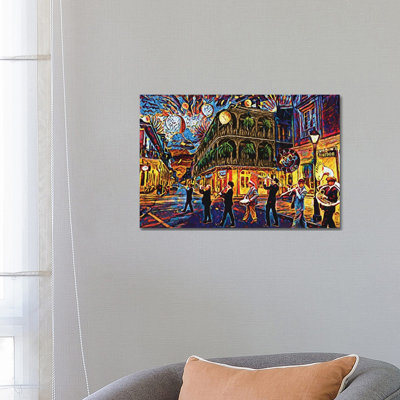 New Orleans - When the Saints Come Marching In- Gallery-Wrapped Canvas Giclée