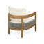 Ensemble de conversation d'extérieur en bois d'acacia avec corde tissée 2 pièces Allen