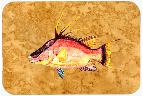 Caroline's Treasures Hog Snapper Glass Cutting Board