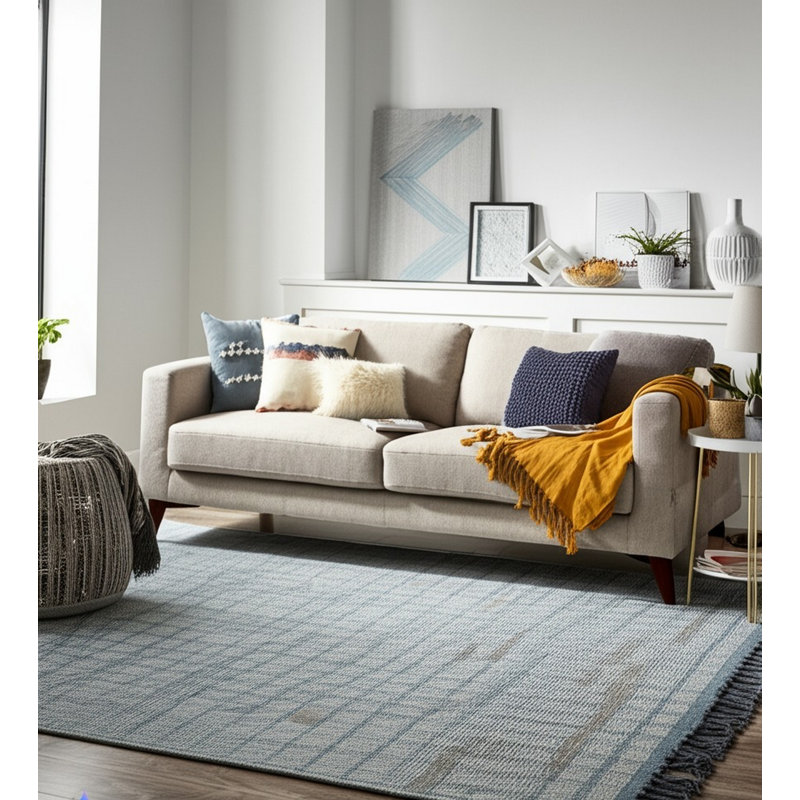 Tapis beige noué à la main Marrakech