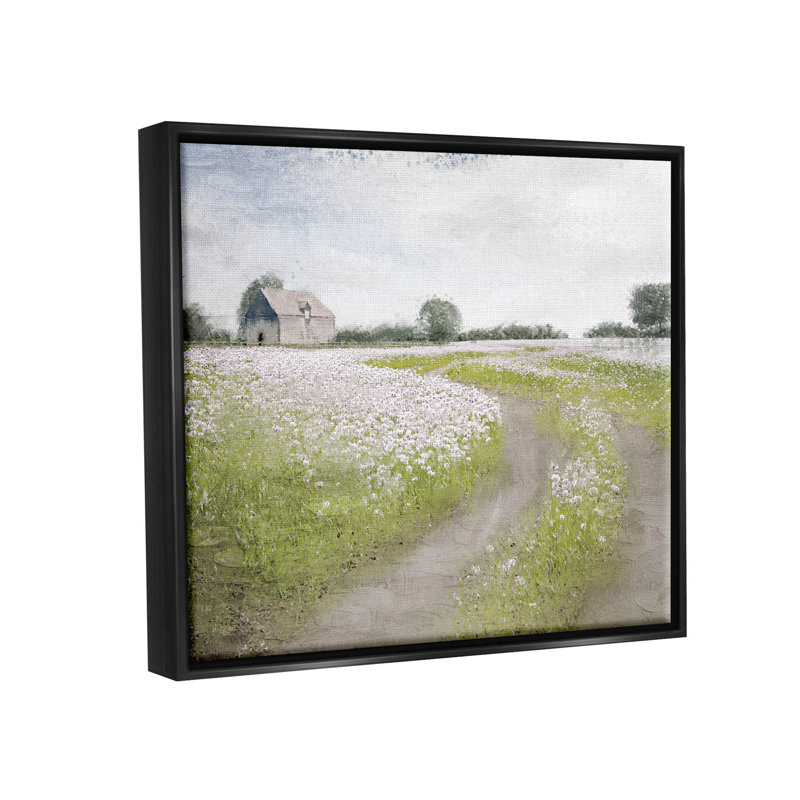 Art mural sur toile flottant, "Country campagne prairie" par Kim Allen, H 17 po x l 21 po x P 1,7 po