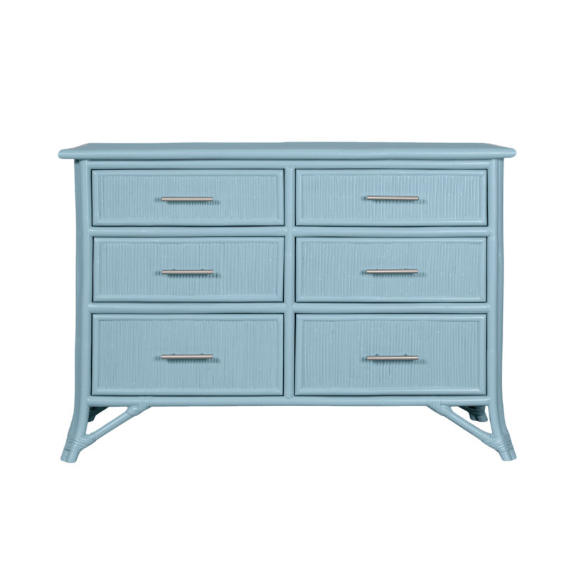 Bermuda 6 - Drawer Dresser, Pool Blue