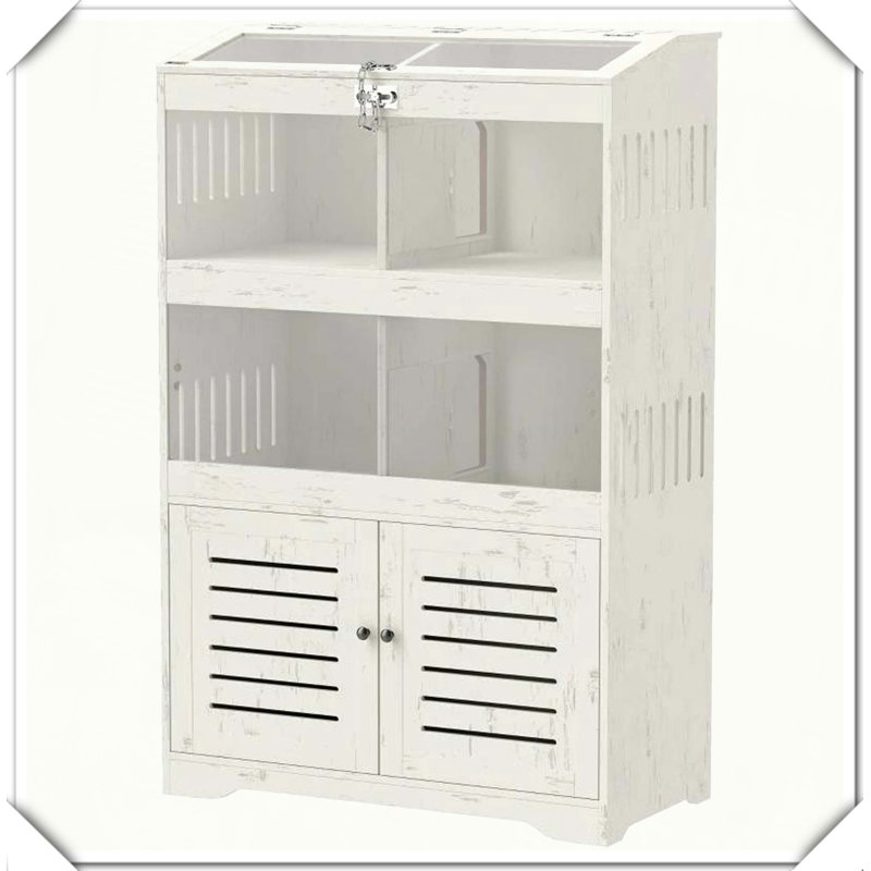 Grande cage pour petits animaux avec armoire de rangement pour animaux multiples