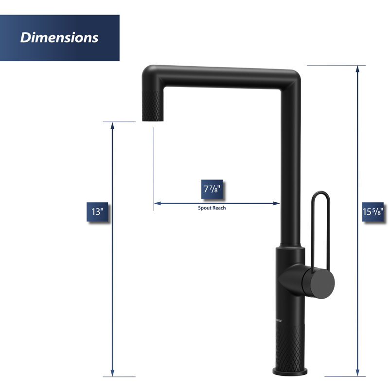 Karran Sherman Kitchen Faucet, Matte Black