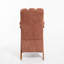 Fauteuil d'appoint de style Mid-Century moderne, fauteuil en forme de nuage avec structure en bois massif, fauteuil en chenille pour salon, chambre à coucher, balcon - ensemble de 2-218190502