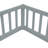 Double Twin Floor Bed With Fence, Guardrails-469027026
