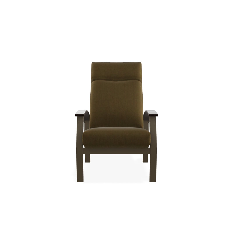 Chaise de patio inclinable avec coussins Askar, Toile Sunbrella® beige chiné, Bois de plage texturé, Kona P10