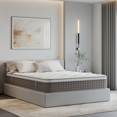 12 inch Medium Firm Hybrid Memory Foam & Single Pocket Spring Mattress, Certipur-us Certified Mattress In a Box by 17 Stories