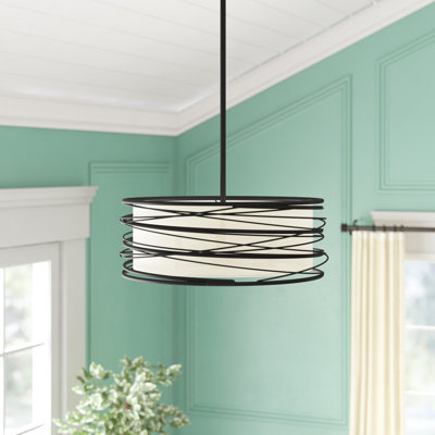 Lustre tambour 3 lumières Dann