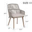 Fauteuil de salle à manger d'extérieur avec coussins Daiwik-1296952632