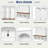 Farmhouse Arched Design Hall Tree With 3 Hidden Storage, 5 Hooks, Compartments Amd Bench-876076102