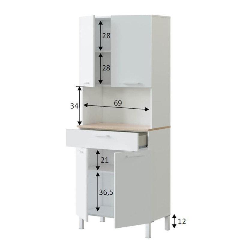 Rawad 186cm Kitchen Pantry