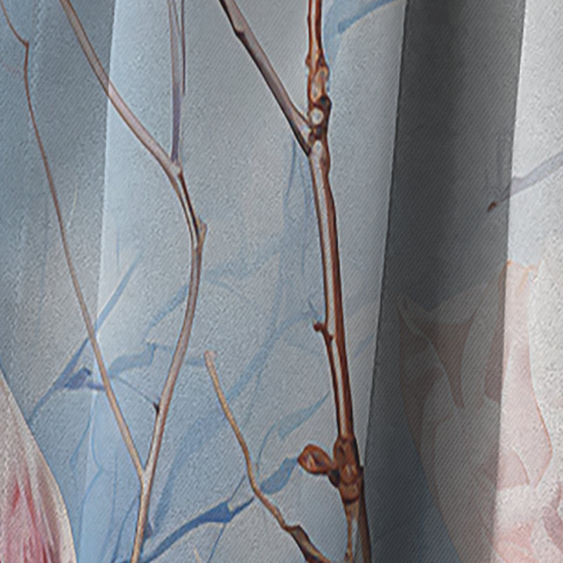 Burnside - Rideau occultant à motif floral Magnolias - 1 panneau, L 52 po x L 95 po