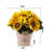 Faux Silk Sunflowers Arrangement in Pot