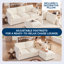 Canapé modulaire réversible avec repose-pieds 4 pièces Sarang-1957055357