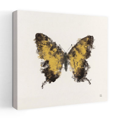 Golden Wings I, art contemporain papillon