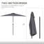 Balcony 293cm Balcony Parasol-20355355