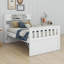 Twin Size Platform Bed, Captain Bed Frame With 4 Storage Drawers And Bookcase And Shelves, Multi-Funtional Storage Bed