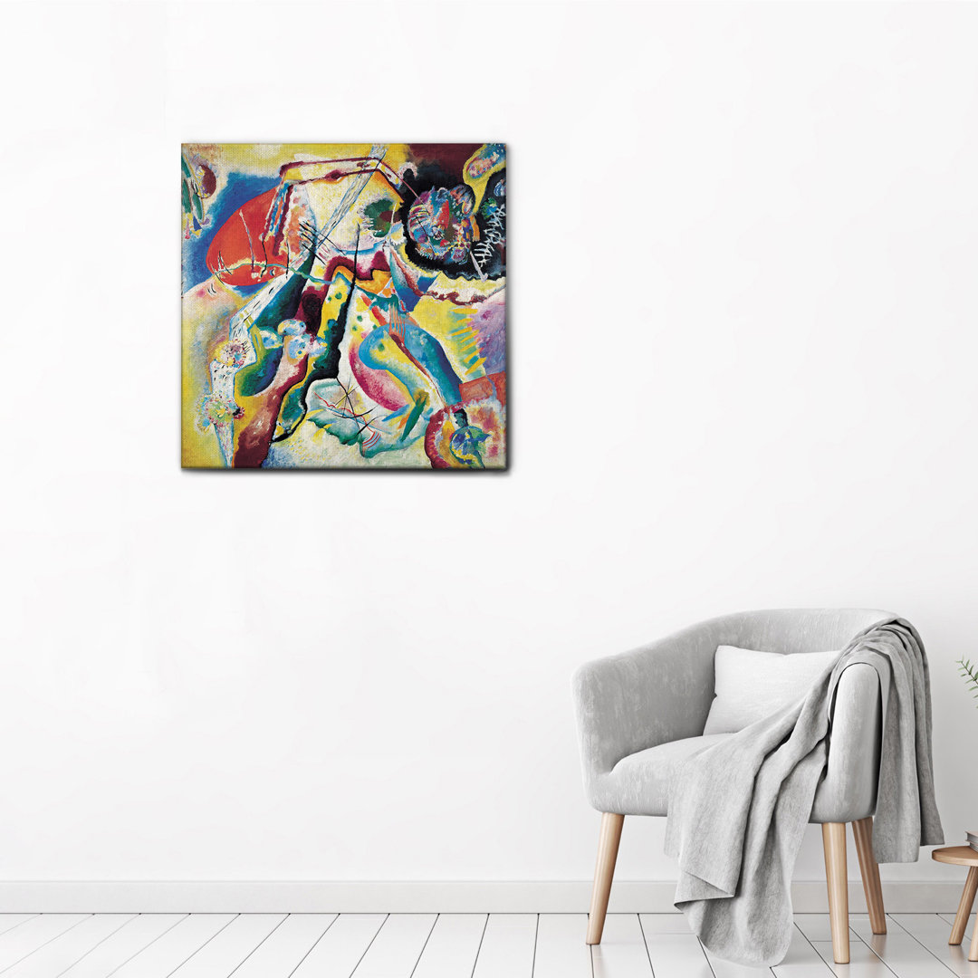 Leinwandbild Quadro mit Macchia Rossa von Vassily Kandinsky