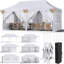 3mx6m Pop Up Gazebo, Waterproof Folding Tent With 6 Removable Sidewalls, 6 Sandbags & Storage Bag, Upf50+ Marquee Canopy Outdoor Pavilion, Event Shelter For Garden Party Wedding Market Camping-112681151
