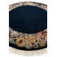 Tapis rond bleu marine Jacoby
