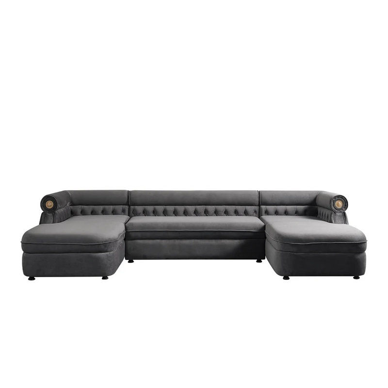 Canapé modulaire Shushan, Tissu gris