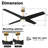 Antonien 60'' Modern Ceiling Fan with 3CCT Dimmable LED Lights and Remote Control