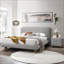 Table de chevet 2 tiroirs Grey Boucle