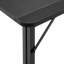 Petit bureau pliable de petit espace - 31,5 pouces noir, structure, portable à usages multiples, rangement facile, rangement