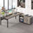 L-Shaped Iron Executive Desk-823185904